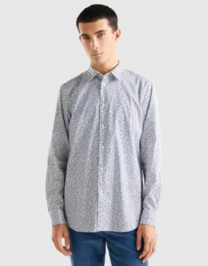 patterned slim fit shirt
