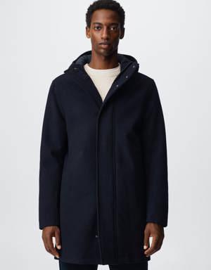 Recycled wool parka