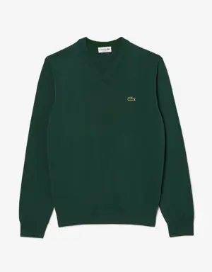 Men's V-neck Organic Cotton Sweater