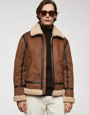 Shearling-lined jacket