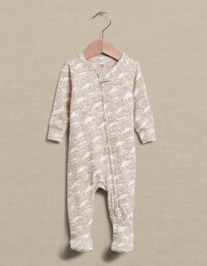 Banana Republic Brushed Footed One-Piece for Baby multi