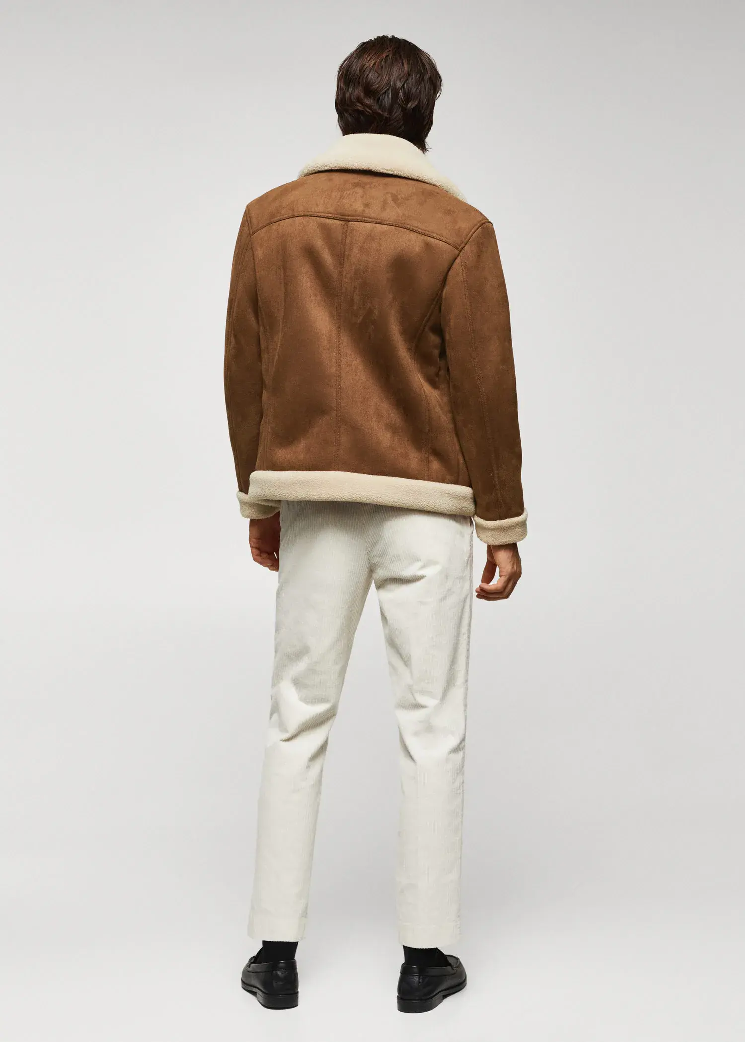 Mango Faux shearling-lined jacket. 3