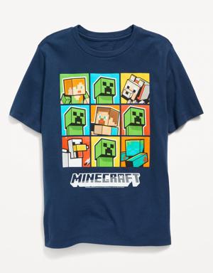 Minecraft™ Gender-Neutral Graphic T-Shirt for Kids blue