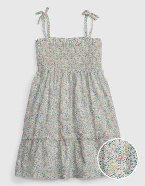Toddler Smocked Tiered Dress multi