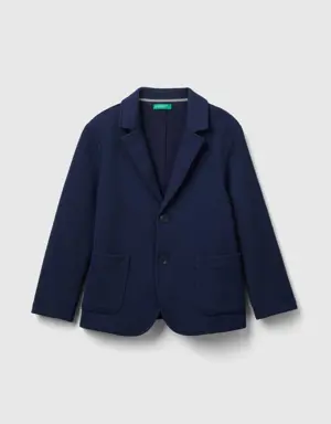 slim fit blazer with pockets