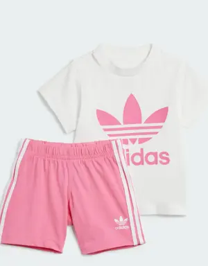 Adidas Trefoil Shorts und T-Shirt Set