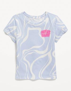 Old Navy Short-Sleeve Graphic T-Shirt for Girls blue