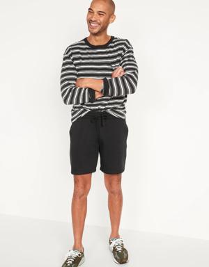 French Terry Sweat Shorts for Men -- 7-inch inseam black