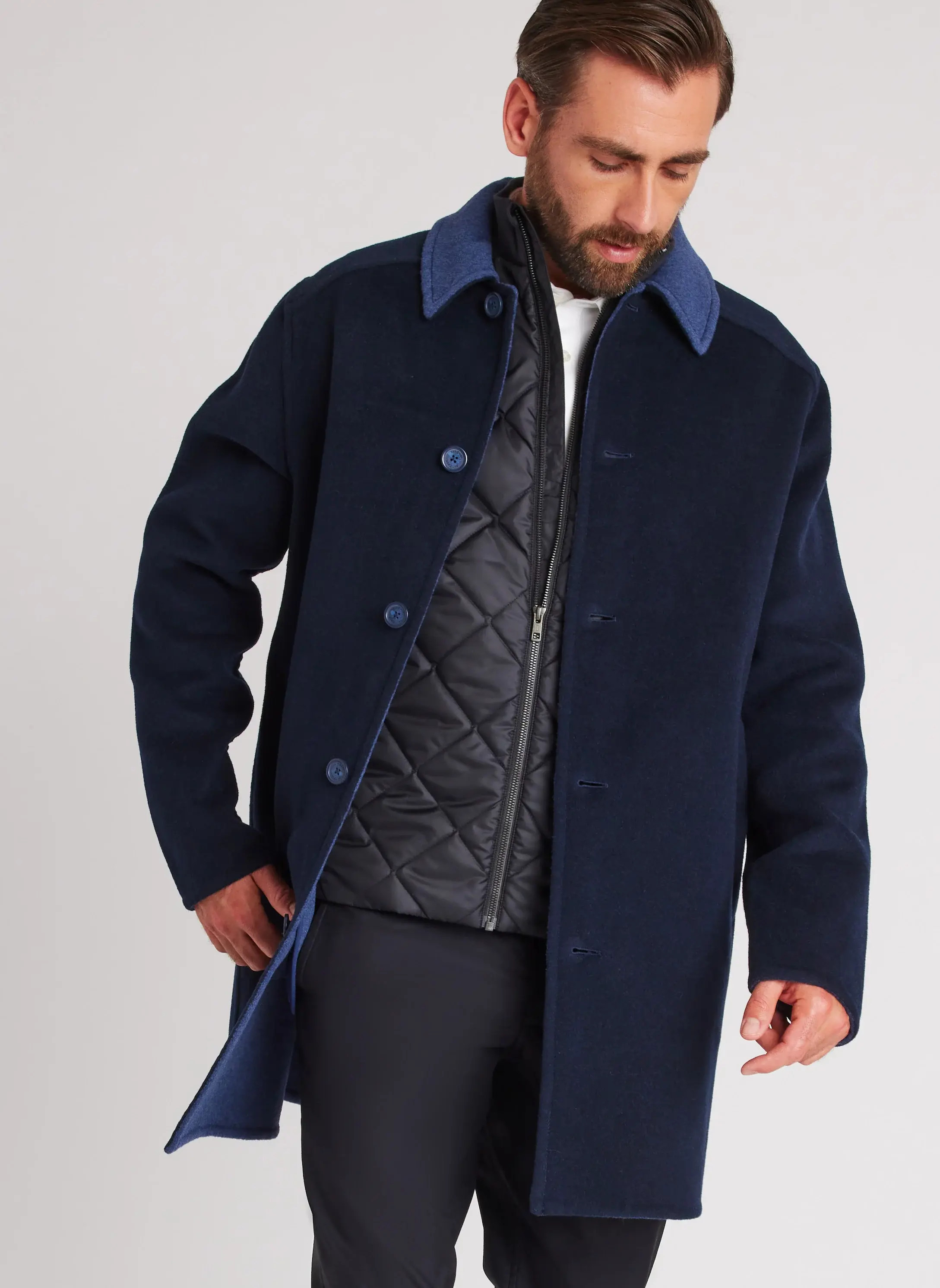 Kit And Ace Stellar Double Wool Coat. 1