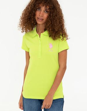 Kadın Fıstık Yeşili Basic T-Shirt