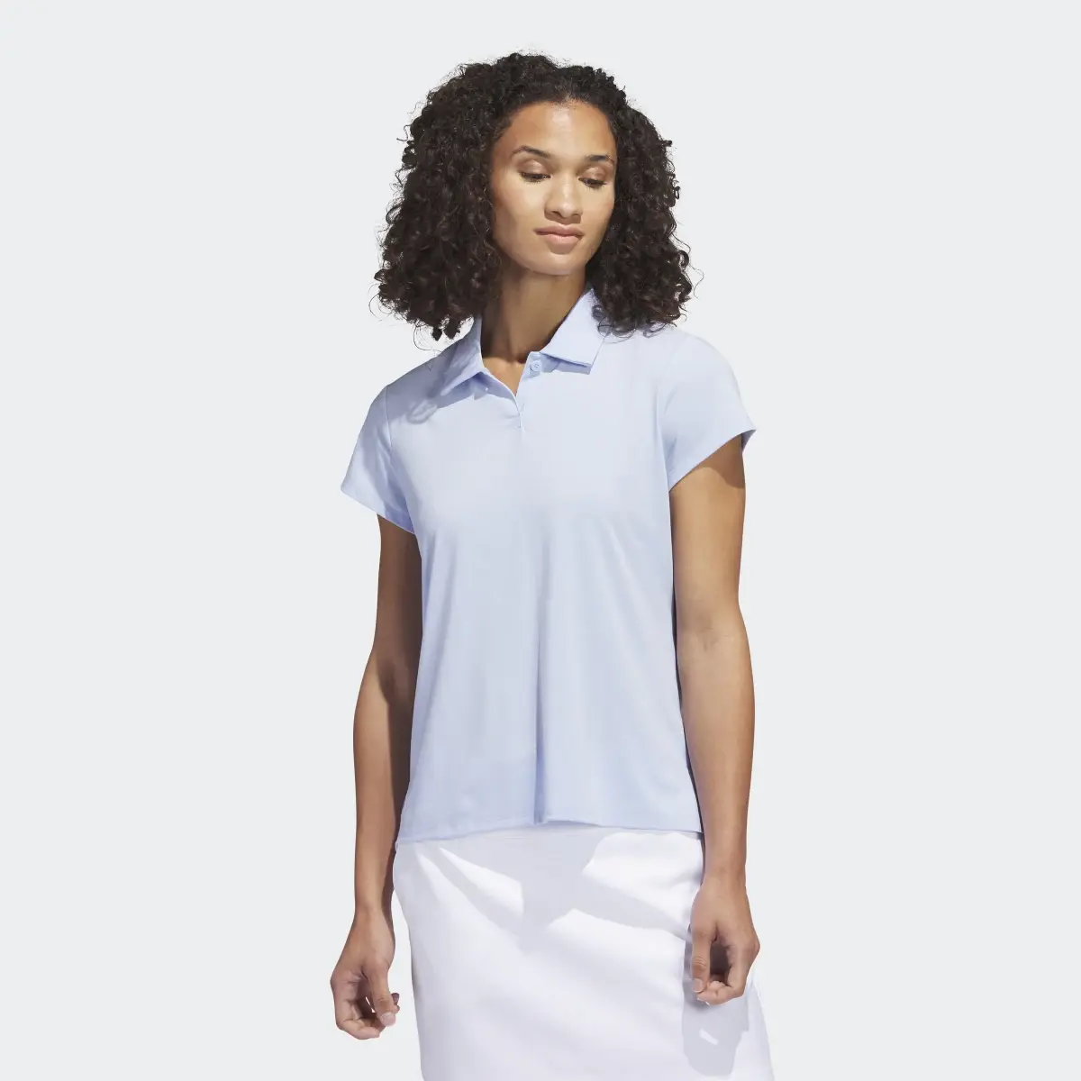 Adidas Go-To Heathered Golf Polo Shirt. 2