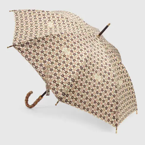 Gucci Horsebit print nylon umbrella. 2