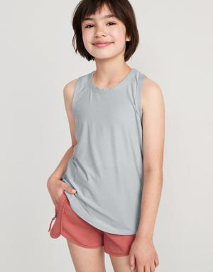 Cloud 94 Soft Go-Dry Cool Tunic Tank Top for Girls gray