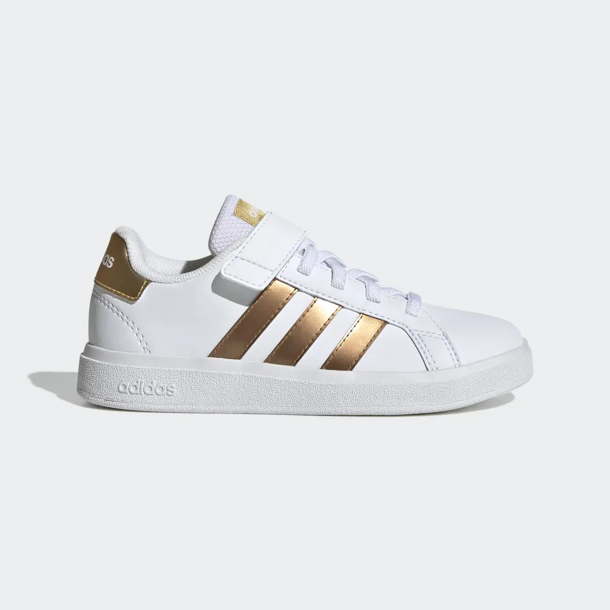 Adidas Grand Court Sustainable Lifestyle Court Elastic Lace and Top Strap Schuh. 2
