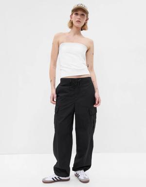 Gap Cargo Parachute Pants black