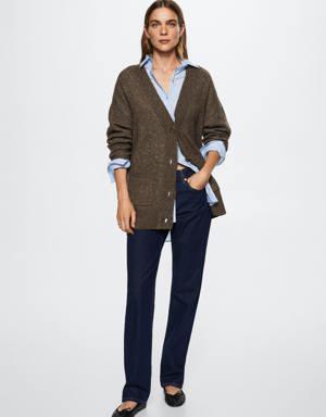 Oversized cardigan with buttons
