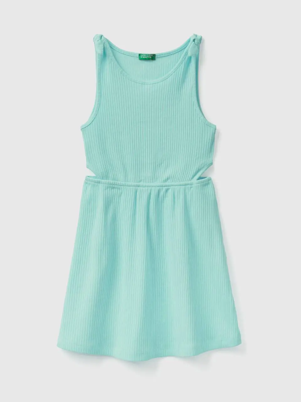 Benetton ribbed dress with shoulder straps. 1
