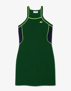 Vestido tenis de mujer Lacoste en algodón ecológico hecho en Francia
