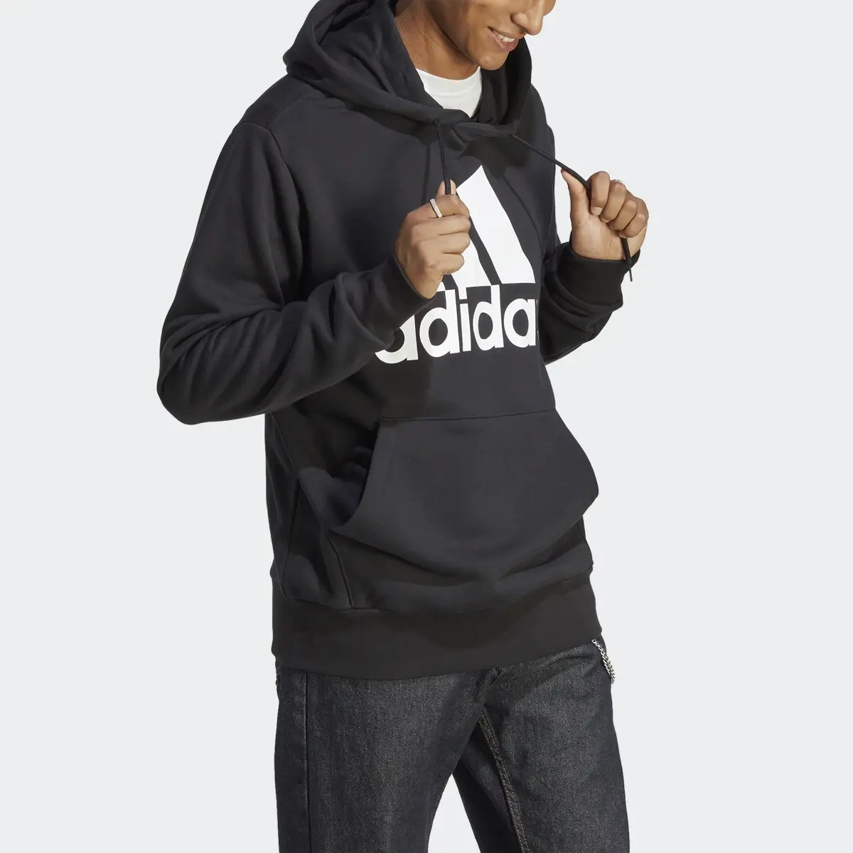 Adidas Essentials French Terry Big Logo Hoodie. 1