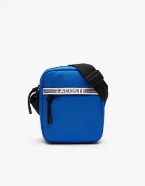 Men’s Lacoste Neocroc Recycled Fiber Vertical Messenger Bag