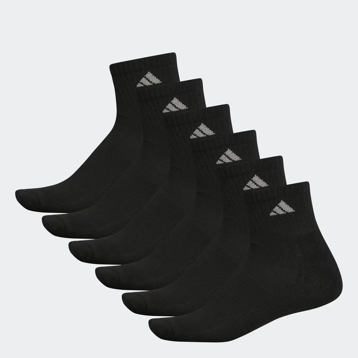 Adidas Athletic Cushioned Quarter Socks 6 Pairs XL. 1