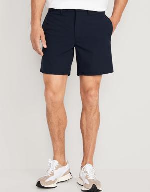 StretchTech Nylon Chino Shorts for Men -- 7-inch inseam blue