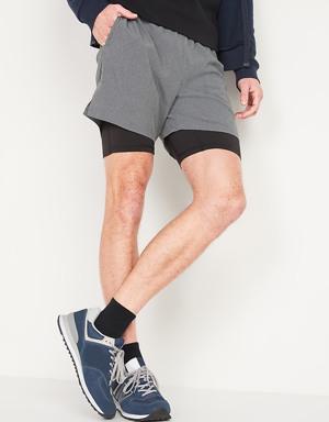 Go 2-in-1 Workout Shorts + Base Layer for Men -- 7-inch inseam
