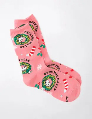 American Eagle Peanuts Crew Sock. 1