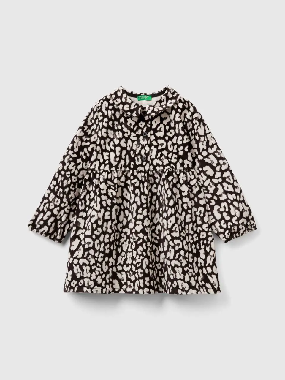 Benetton animal print velvet dress. 1