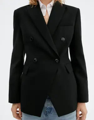 Double-breasted suit jacket