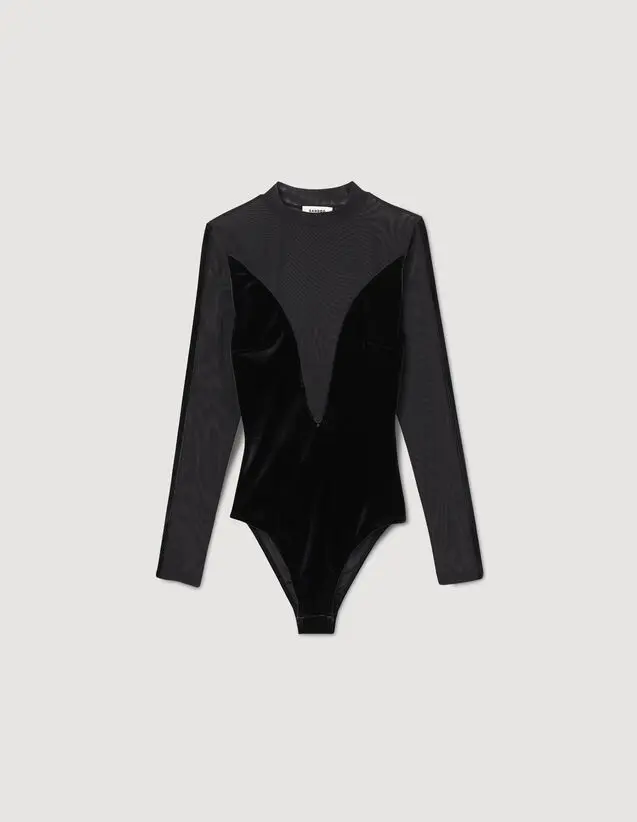 Sandro Velvet bodysuit. 2