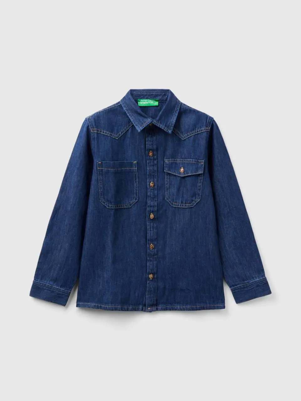 Benetton lightweight denim shirt. 1