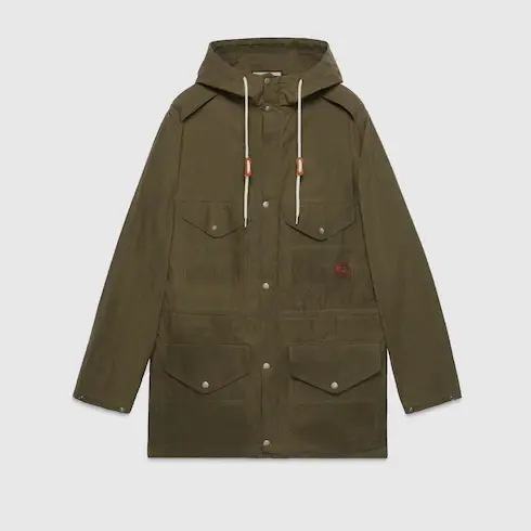Gucci Waxed cotton adjustable length jacket. 1