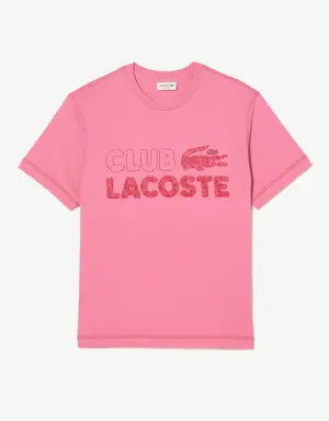 Lacoste T-shirt homme Lacoste imprimé vintage en coton biologique