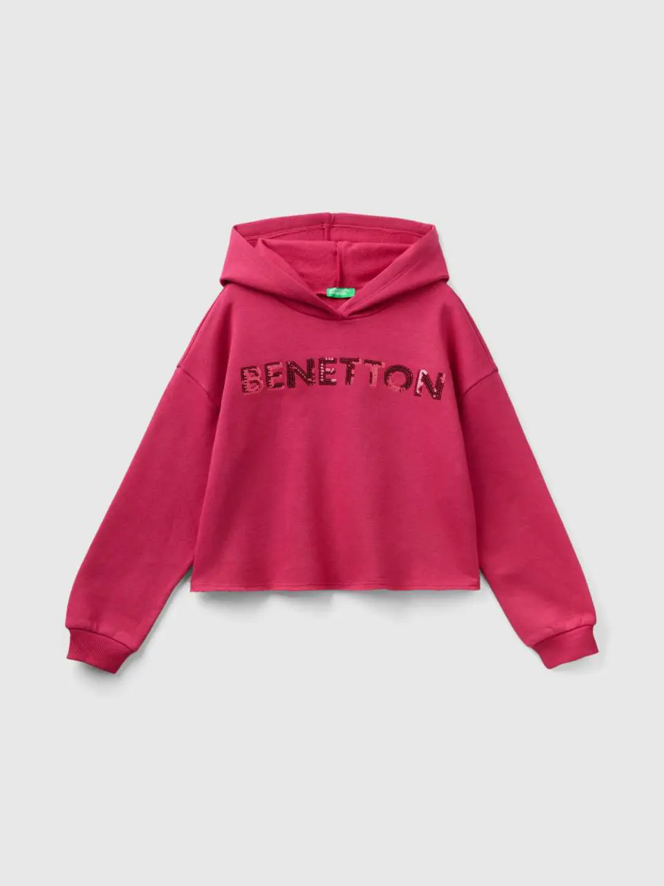 Benetton hoodie with sequins. 1