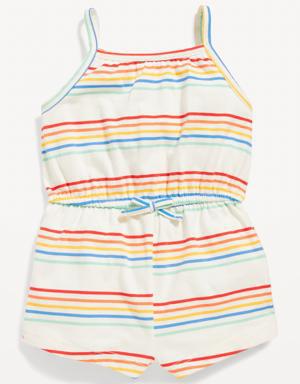 Old Navy Printed Sleeveless Jersey-Knit Romper for Baby multi