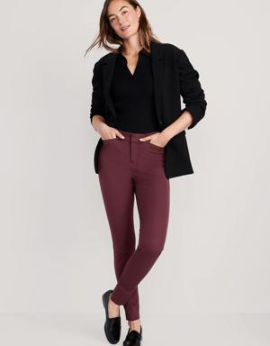 Old Navy High-Waisted Pixie Skinny Pants red