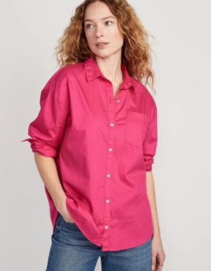 Oversized Boyfriend Shirt for Women pink