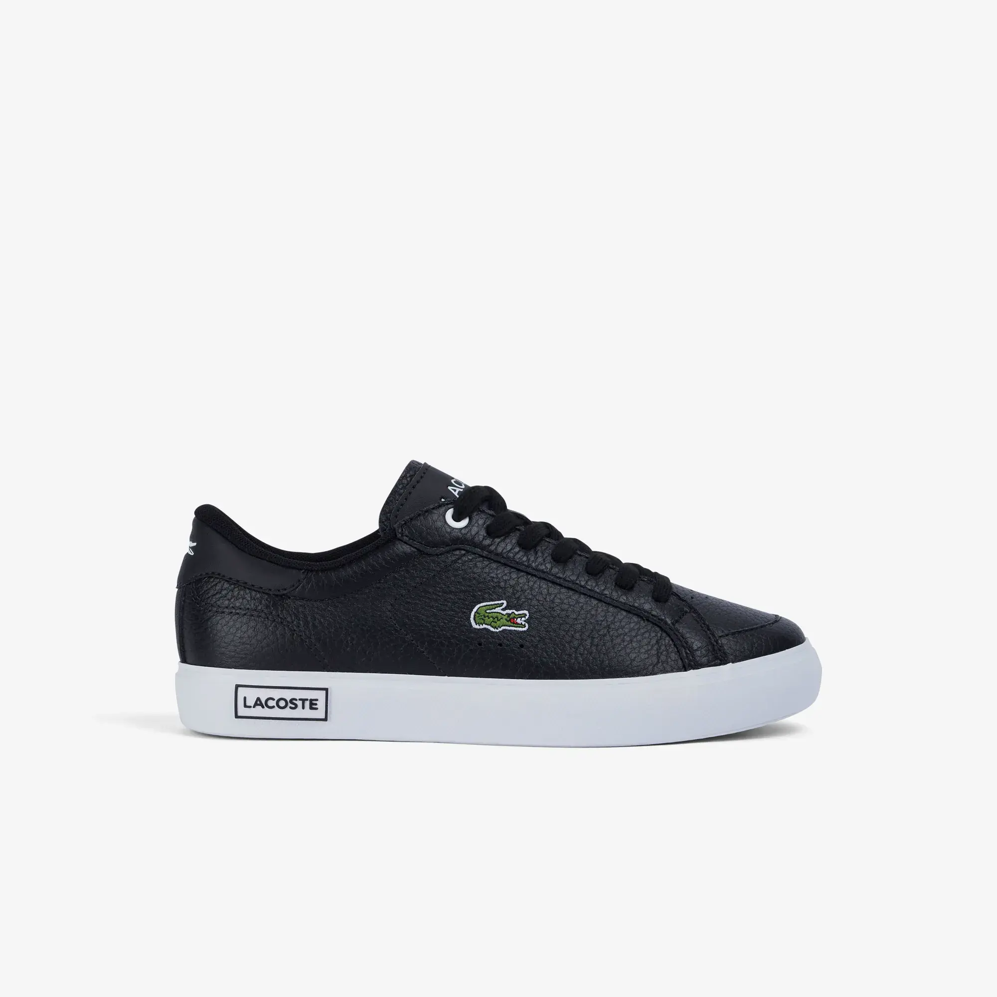 Lacoste Women's Powercourt Leather Detailed Sneakers. 1