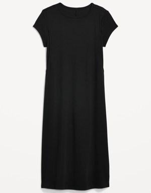 Old Navy Maternity Rib-Knit Midi Nursing Dress black