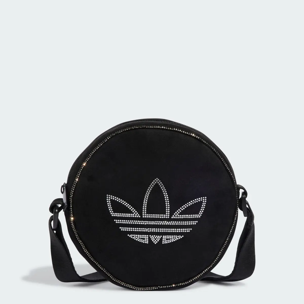 Adidas Bolsa Redonda de Camurça Sintética com Brilhantes. 1