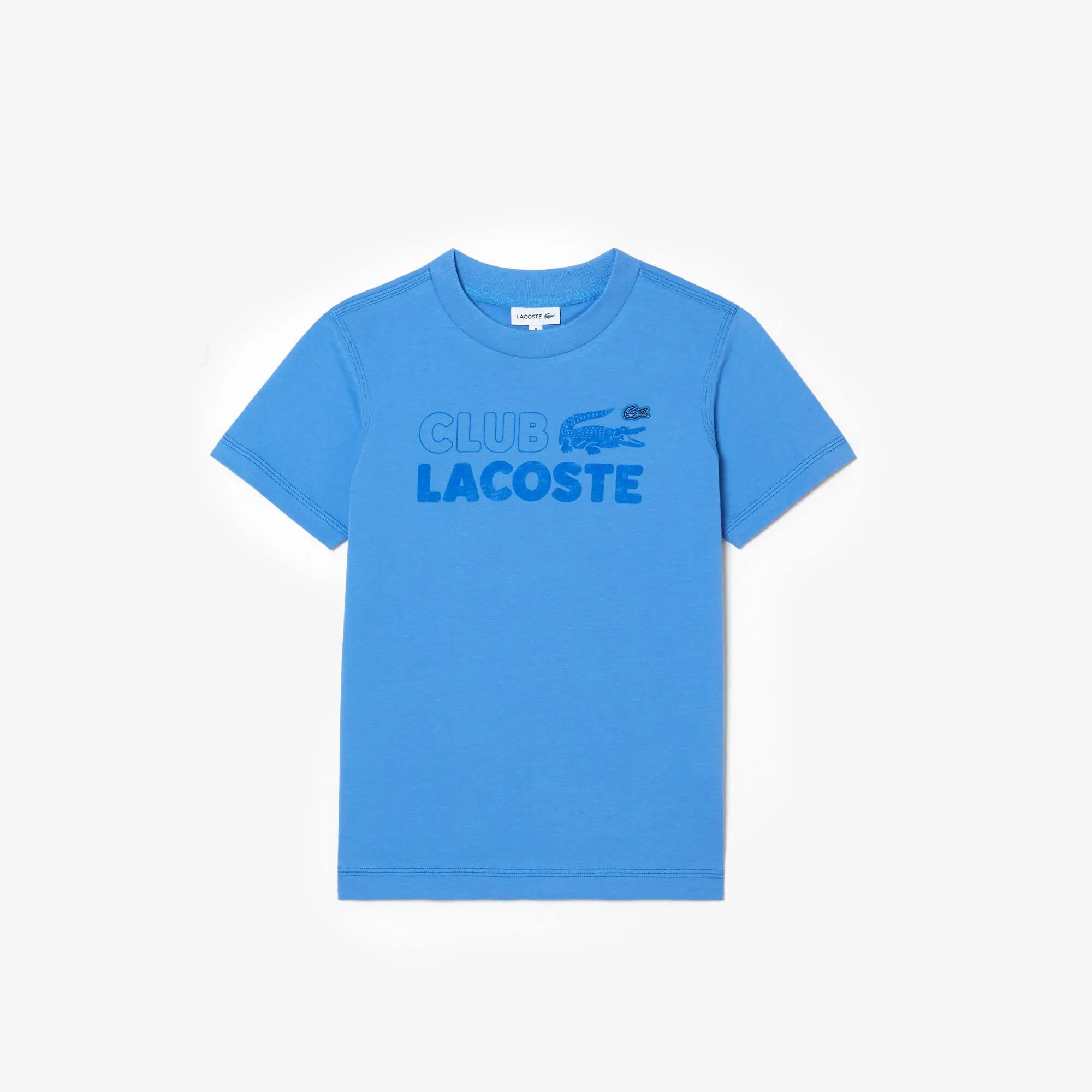 Lacoste Camiseta infantil en algodón ecológico con estampado de la marca. 1