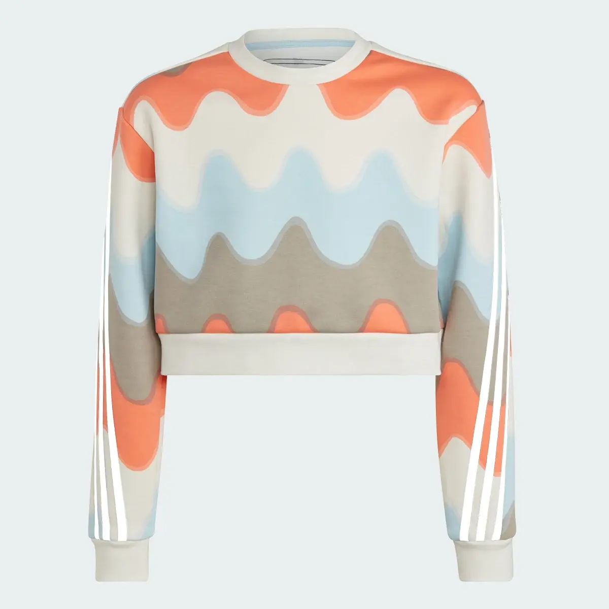 Adidas x Marimekko Allover Print Cotton Sweatshirt. 1