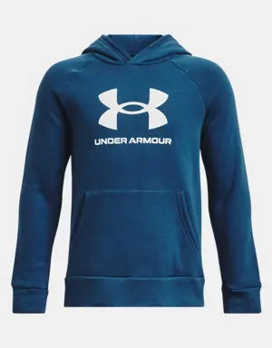 Boys' UA Rival Fleece Big Logo Hoodie