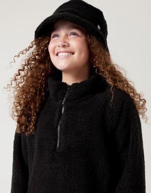 Girl Snowed in Bucket Hat black