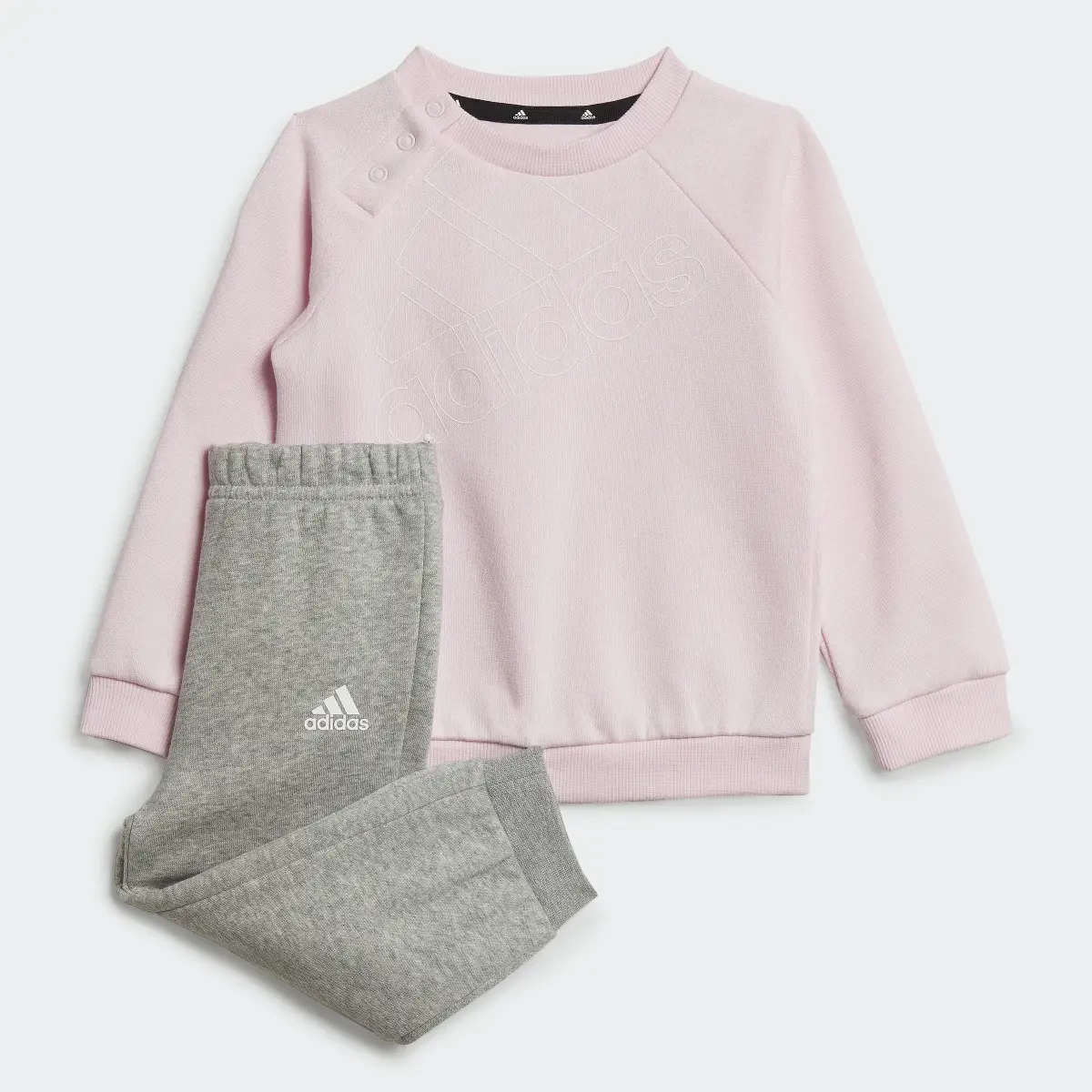 Adidas Essentials Logo Sweatshirt and Pants (Gender Neutral). 2