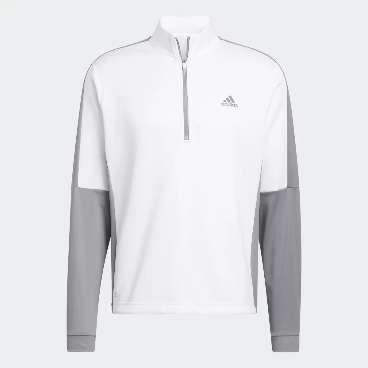 Adidas Colorblock Quarter-Zip Sweatshirt. 1
