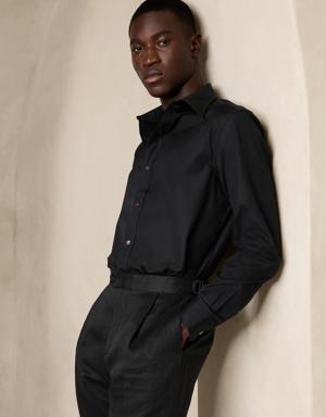 Slim Premium Poplin Dress Shirt black