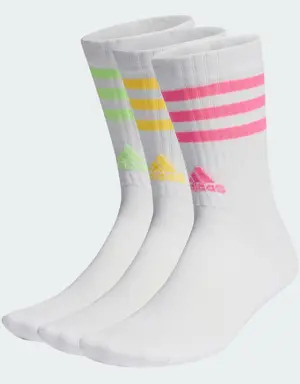 Adidas 3-Streifen Cushioned Crew Socken, 3 Paar