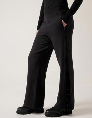 Retroplush Velvet Straight Leg black